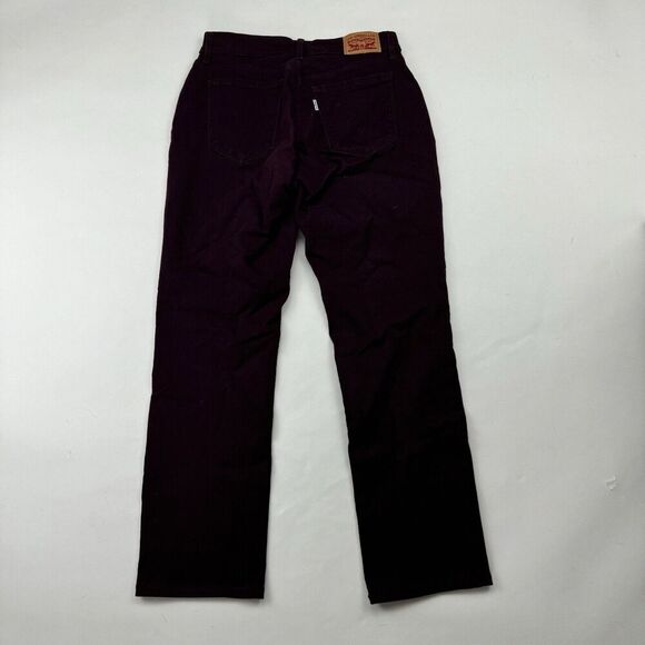 Levi’s Purple/Plum Straight Leg Denim Jeans Size 6M (28x28) Cotton Blend Stretch - Picture 9 of 10